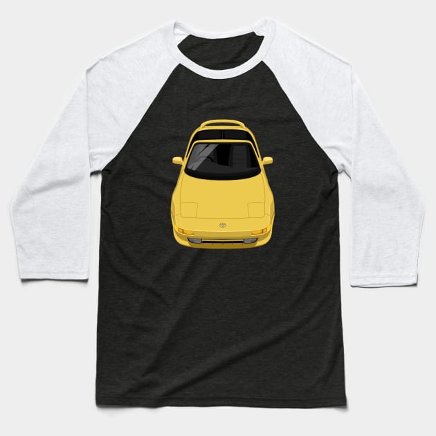 MR2 GT 2nd gen W20 - Yellow Baseball T-Shirt by jdmart